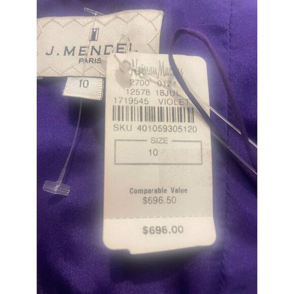 J. Mendel Violet Purple Silk Bustier Strapless Dress NWT 10 Fits 6 8 $696 - Picture 8 of 8